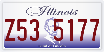 IL license plate Z535177