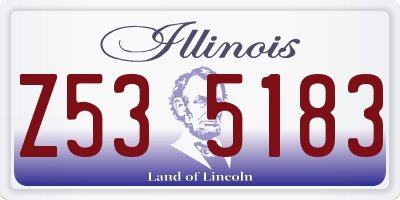 IL license plate Z535183