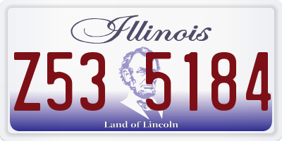 IL license plate Z535184