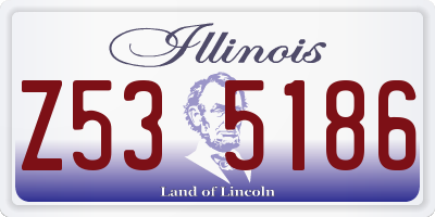 IL license plate Z535186