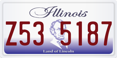 IL license plate Z535187