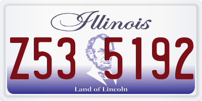 IL license plate Z535192