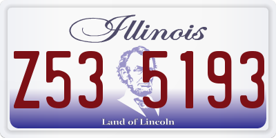 IL license plate Z535193
