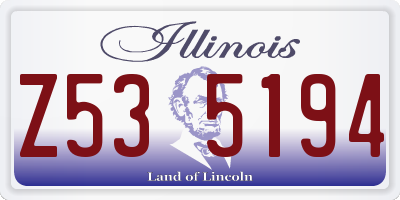 IL license plate Z535194
