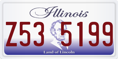 IL license plate Z535199