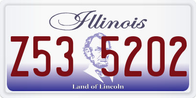 IL license plate Z535202