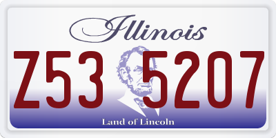 IL license plate Z535207