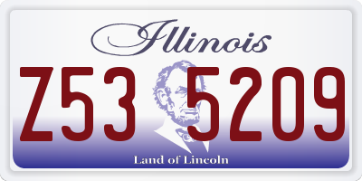 IL license plate Z535209