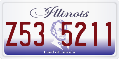 IL license plate Z535211