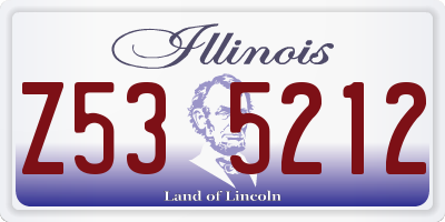 IL license plate Z535212