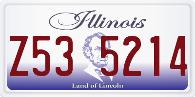 IL license plate Z535214