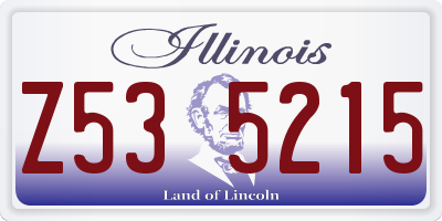 IL license plate Z535215