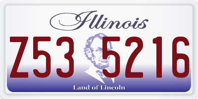 IL license plate Z535216