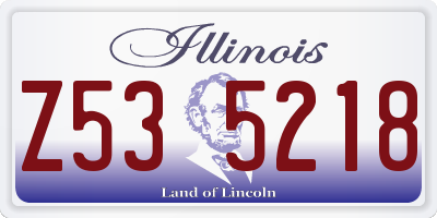 IL license plate Z535218
