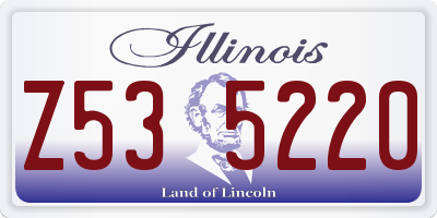 IL license plate Z535220