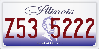 IL license plate Z535222