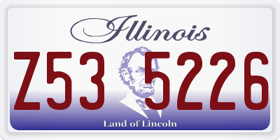 IL license plate Z535226