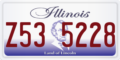 IL license plate Z535228