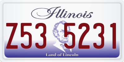 IL license plate Z535231
