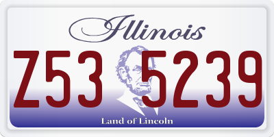 IL license plate Z535239