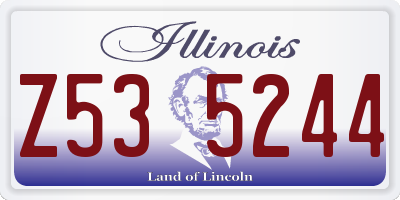 IL license plate Z535244