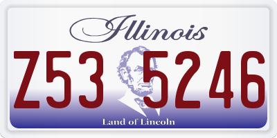 IL license plate Z535246