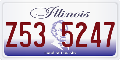 IL license plate Z535247