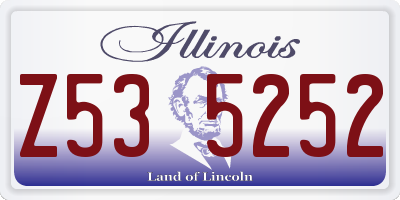 IL license plate Z535252