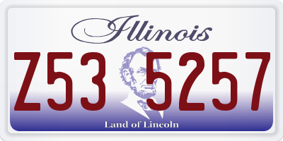 IL license plate Z535257