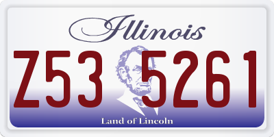 IL license plate Z535261