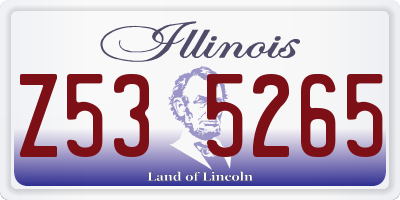 IL license plate Z535265