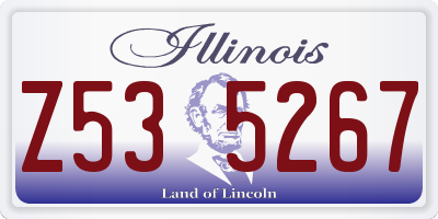 IL license plate Z535267