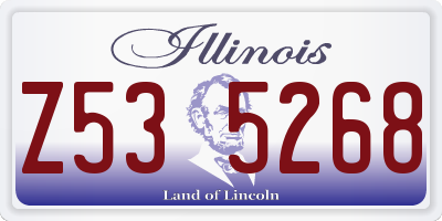 IL license plate Z535268