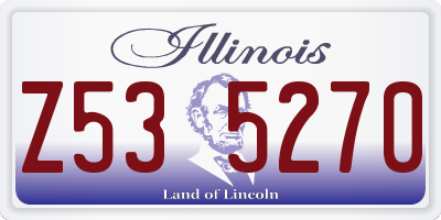 IL license plate Z535270