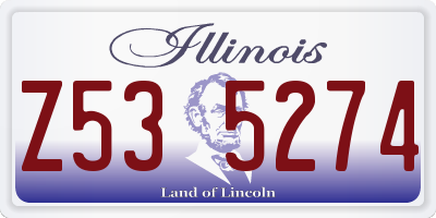 IL license plate Z535274