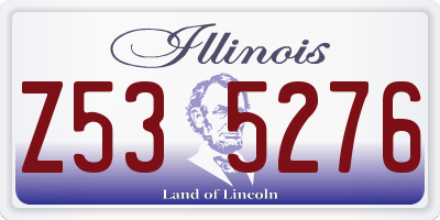 IL license plate Z535276