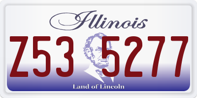 IL license plate Z535277