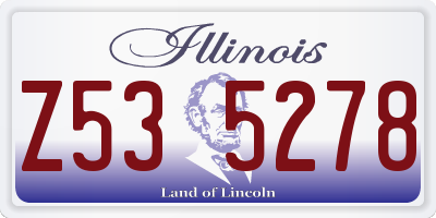 IL license plate Z535278