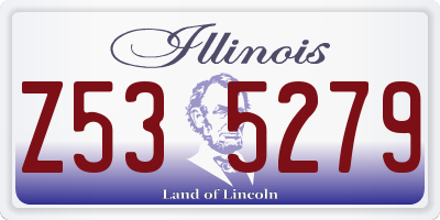 IL license plate Z535279