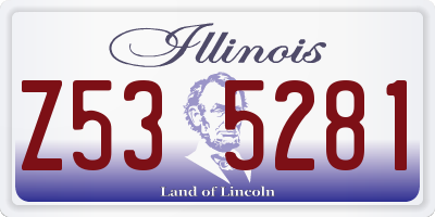 IL license plate Z535281