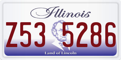 IL license plate Z535286