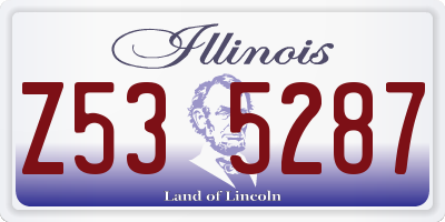 IL license plate Z535287