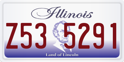 IL license plate Z535291