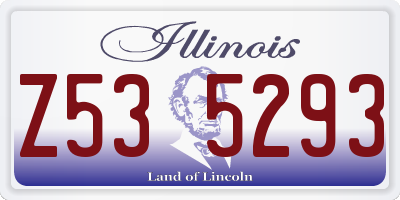 IL license plate Z535293