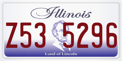 IL license plate Z535296