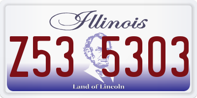 IL license plate Z535303