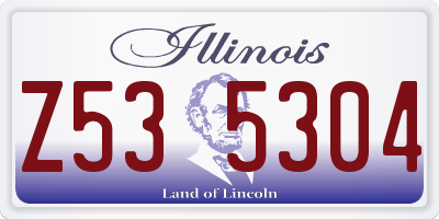 IL license plate Z535304