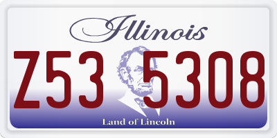 IL license plate Z535308