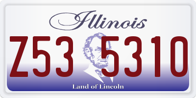IL license plate Z535310