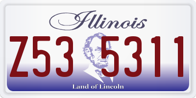 IL license plate Z535311